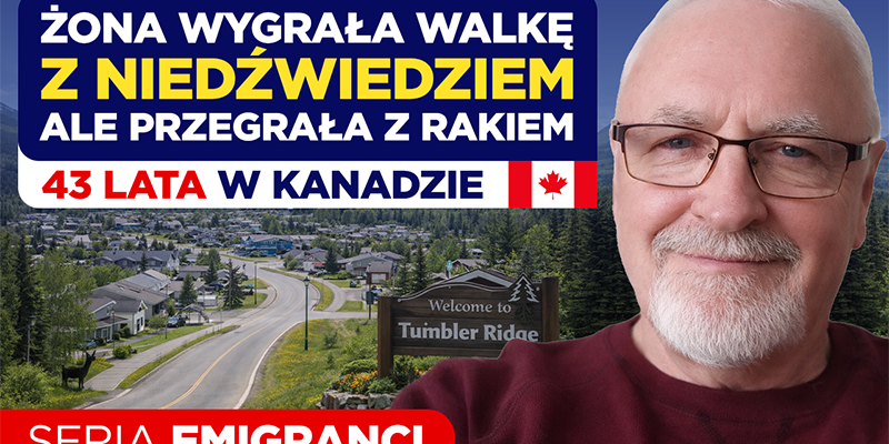Żona wygrała walkę z niedźwiedziem, ale przegrała z rakiem.